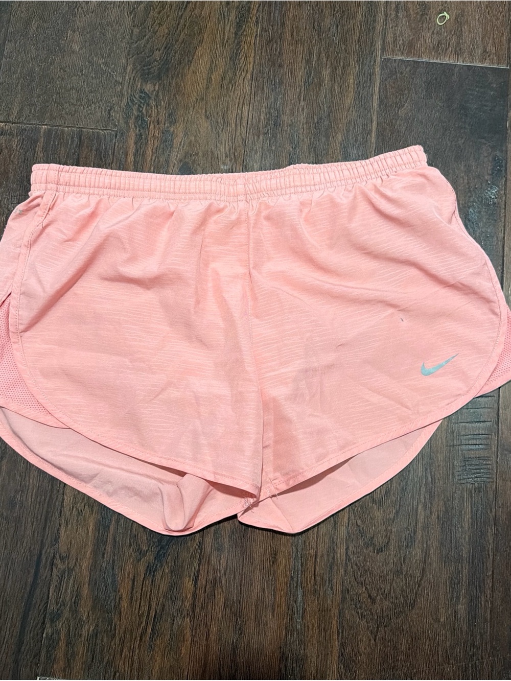 Nike Women's Coral Pink Athletic Running Shorts